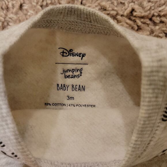 New Disney I Jumping Beans Mickey Mouse Crewneck Sweatshirt 3 Months - Picture 3 of 4